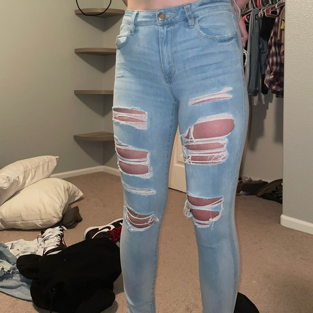 skinny ripped jeans